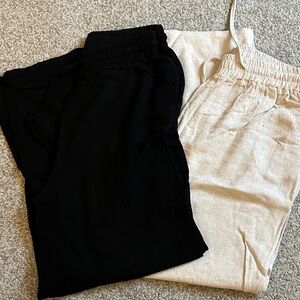 Like new linen pant. Black and cream available.